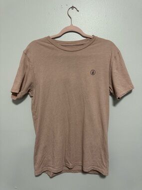 Volcom Men's Short Sleeve Crew Tee in Dusty Taupe